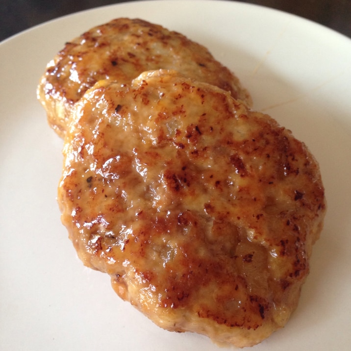 絹ごし豆腐と豚ひき肉のやわらかハンバーグ♪